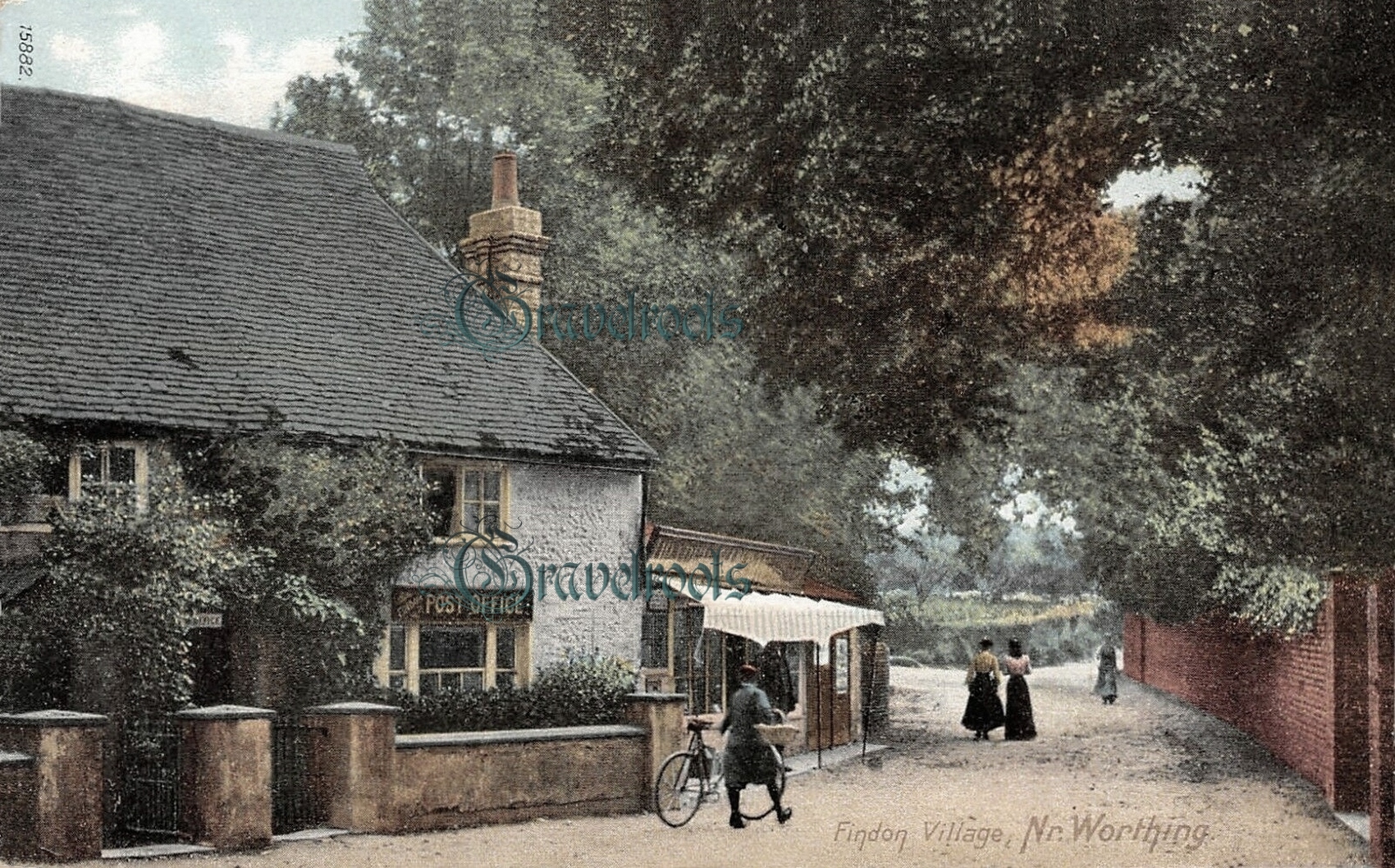  old Social history photos of the Square, Findon, Sussex - click image to return